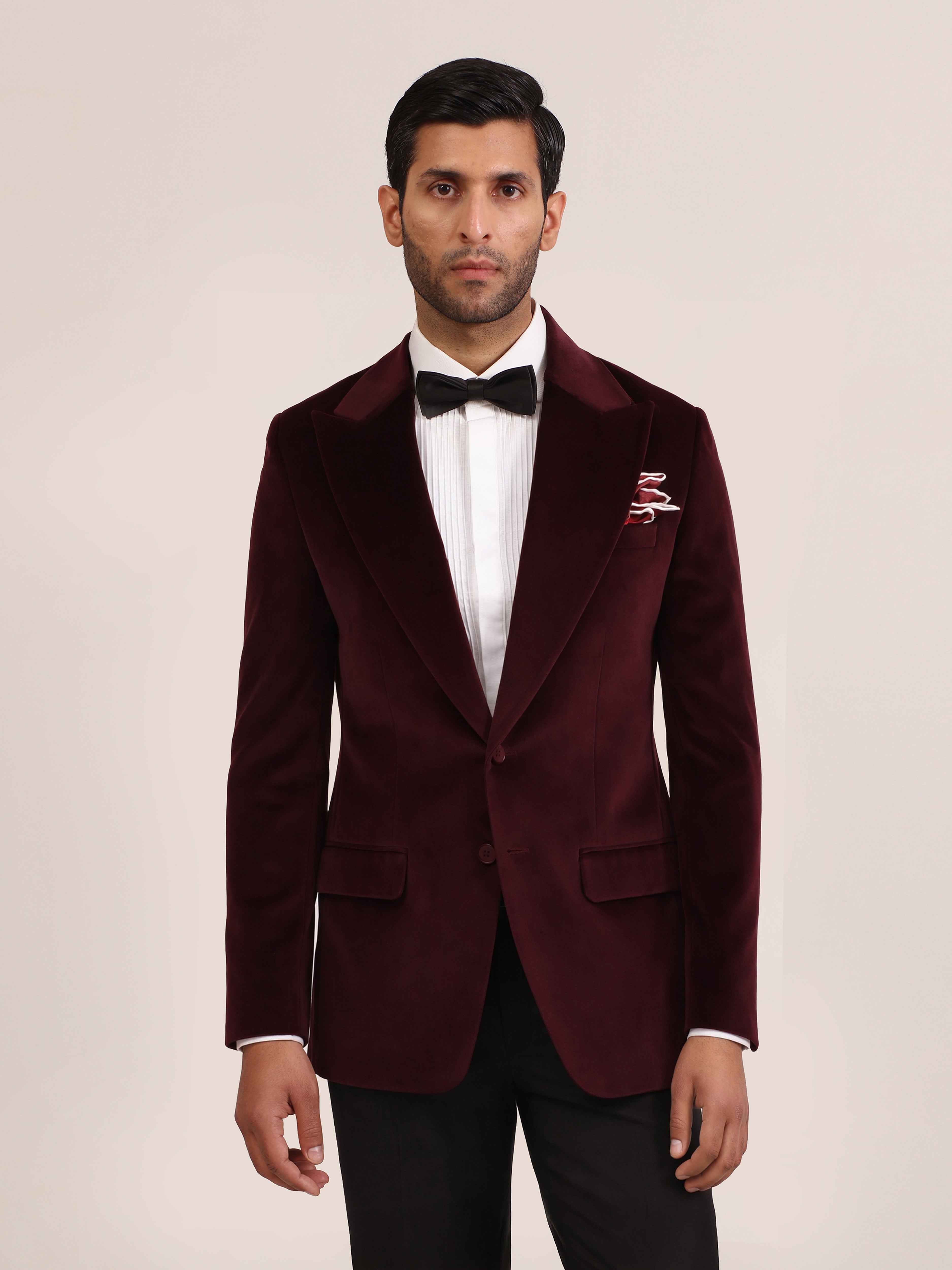 MAROON VELVET JACKET