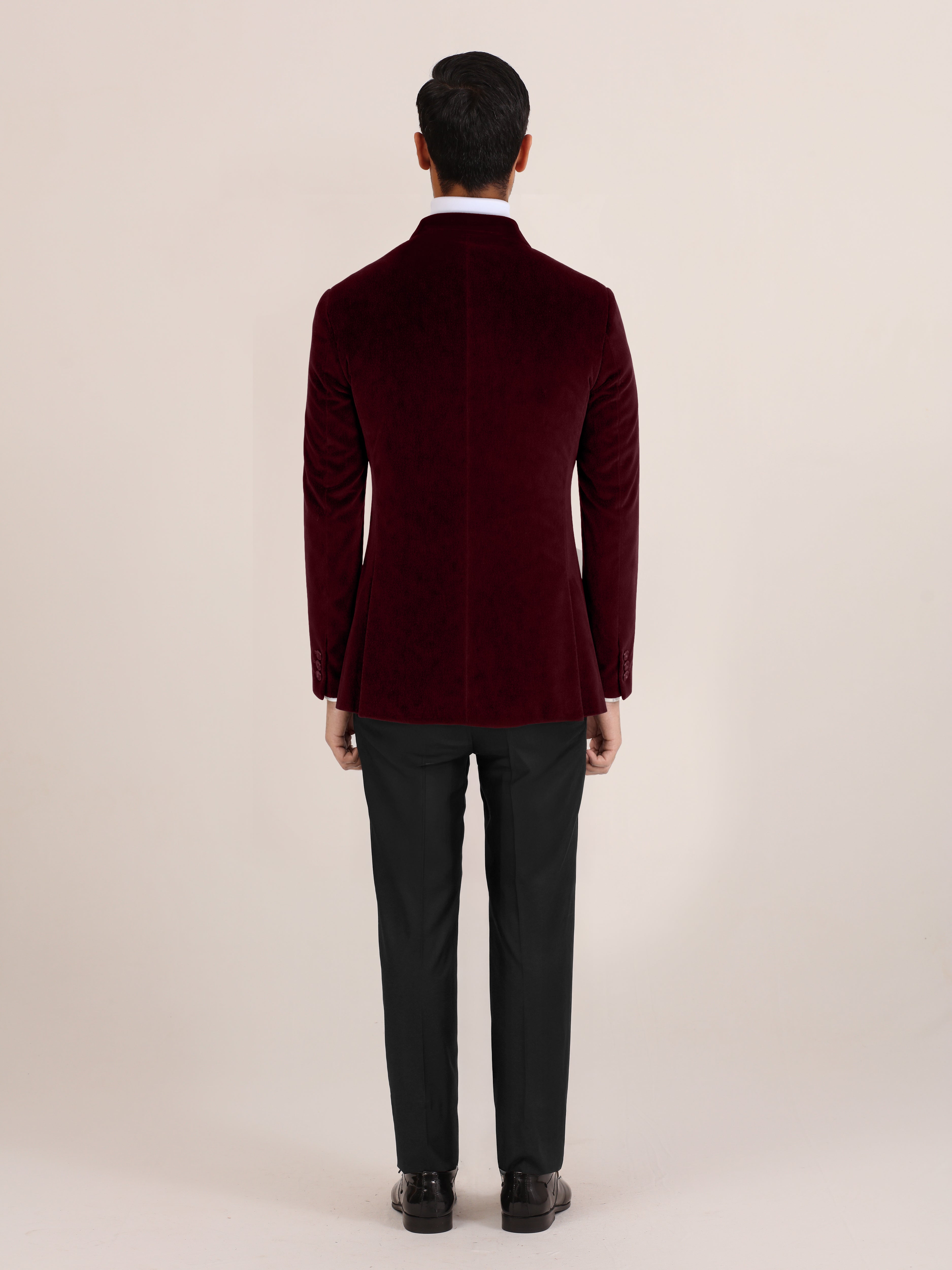 MAROON VELVET JACKET