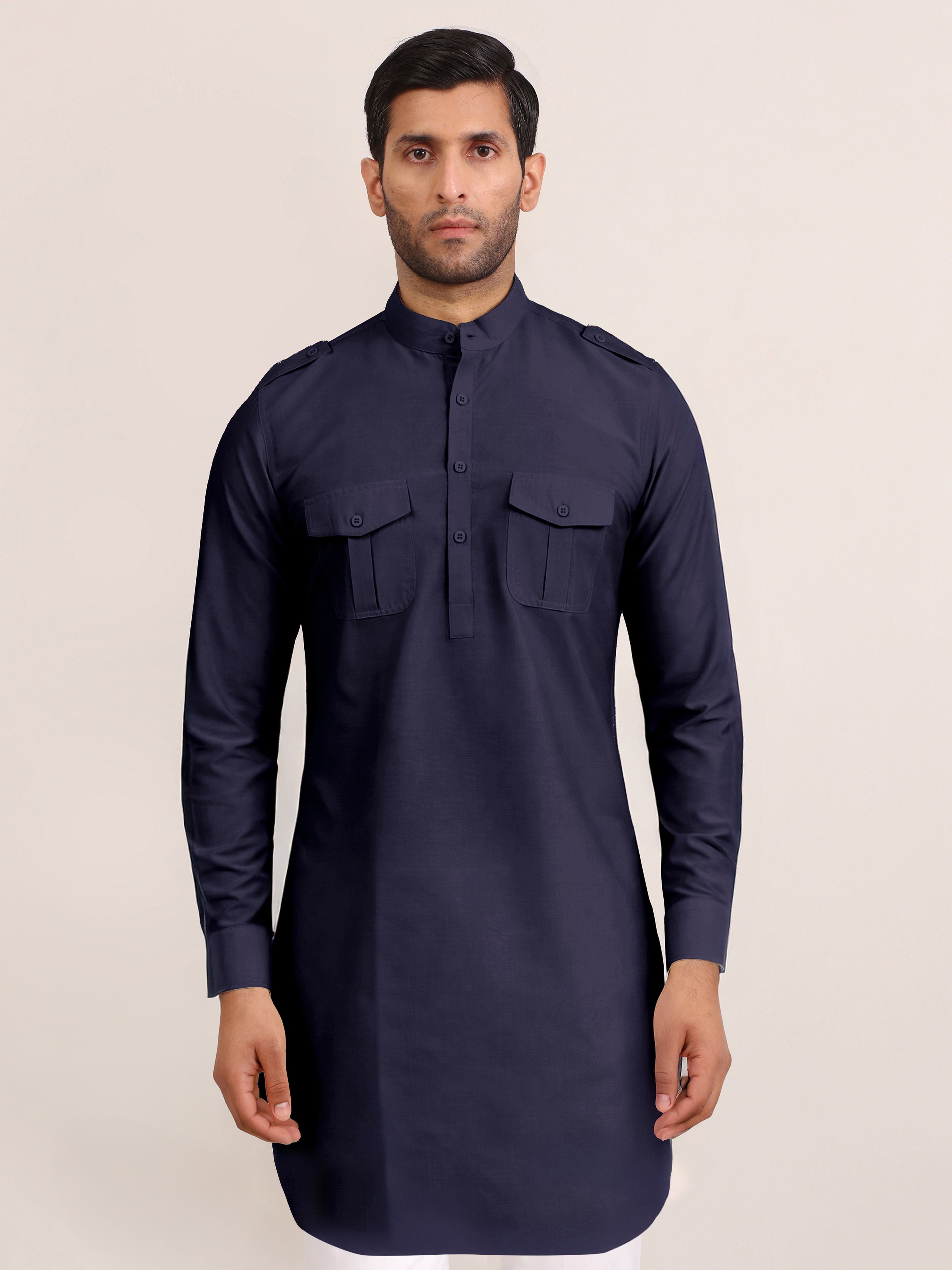 MIDNIGHT UTILITY SHORT KURTA