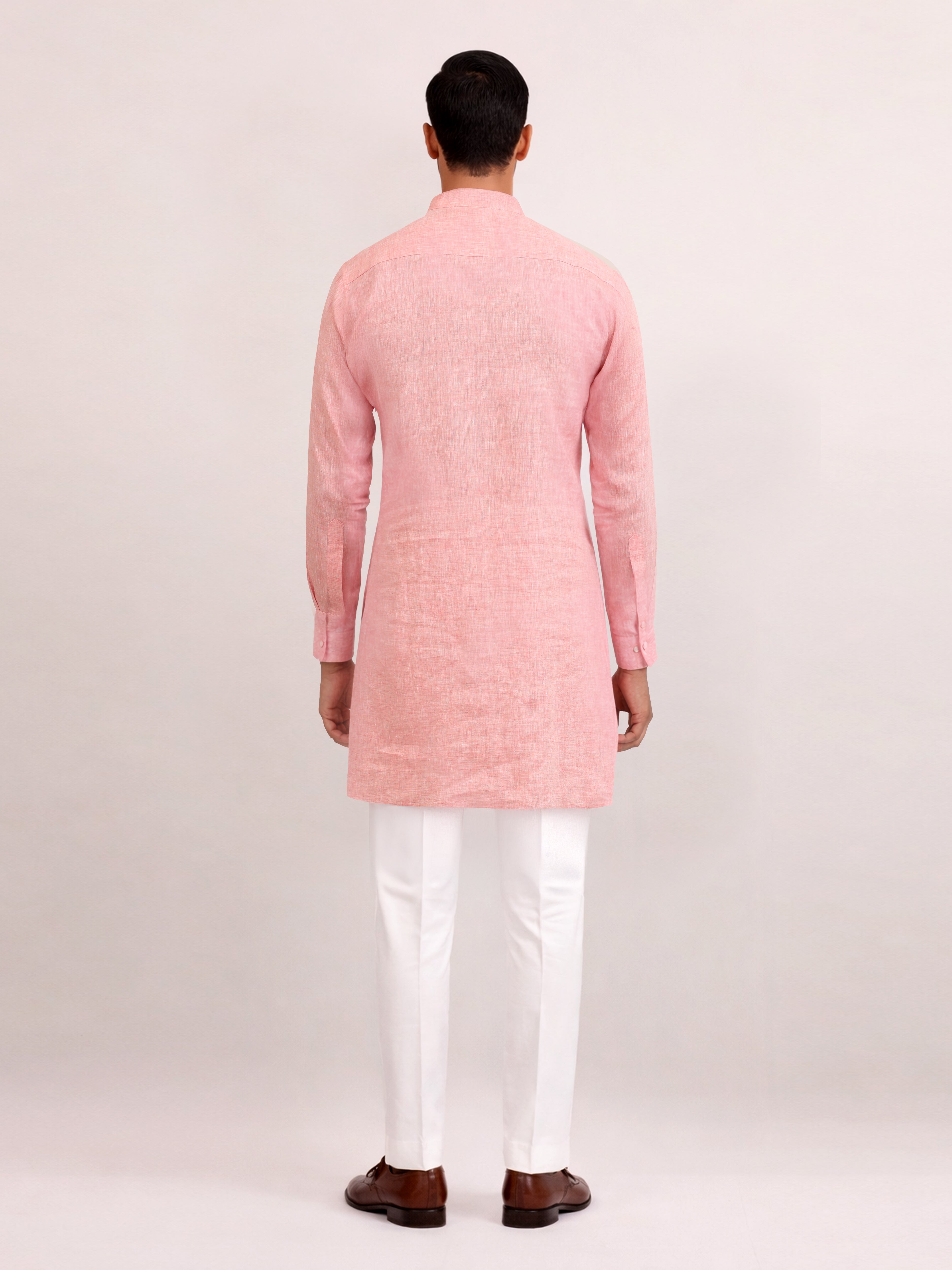 BLUSH EASE LINEN KURTA