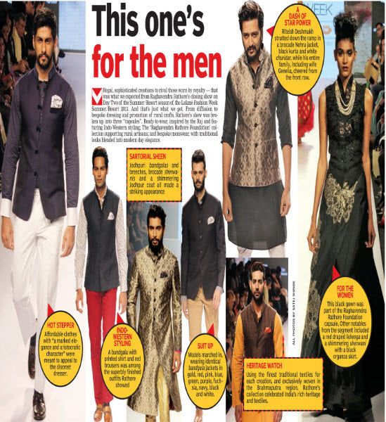 The Asian Age - This one's for the men - iicfashion.com
