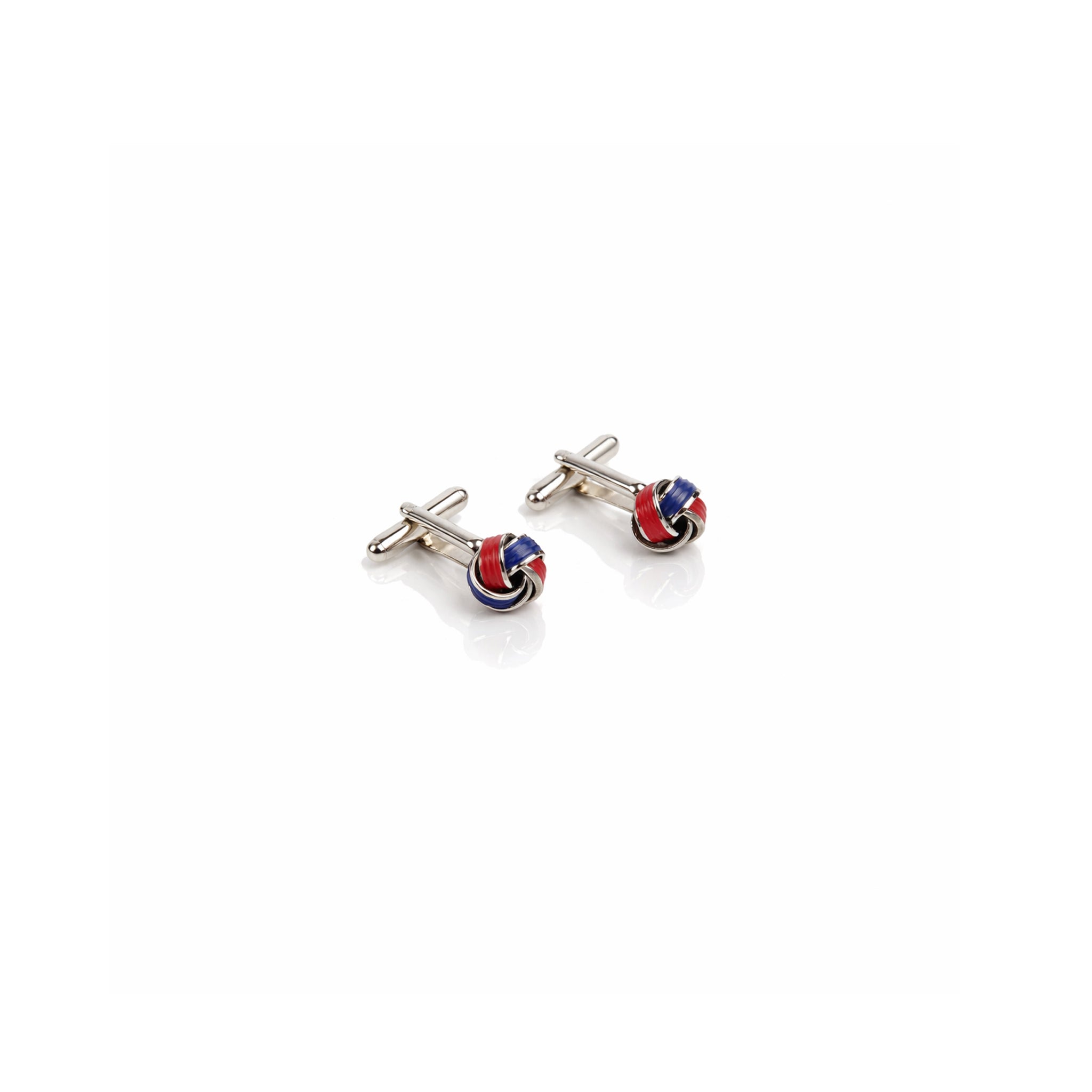 Imported red and blue cufflinks