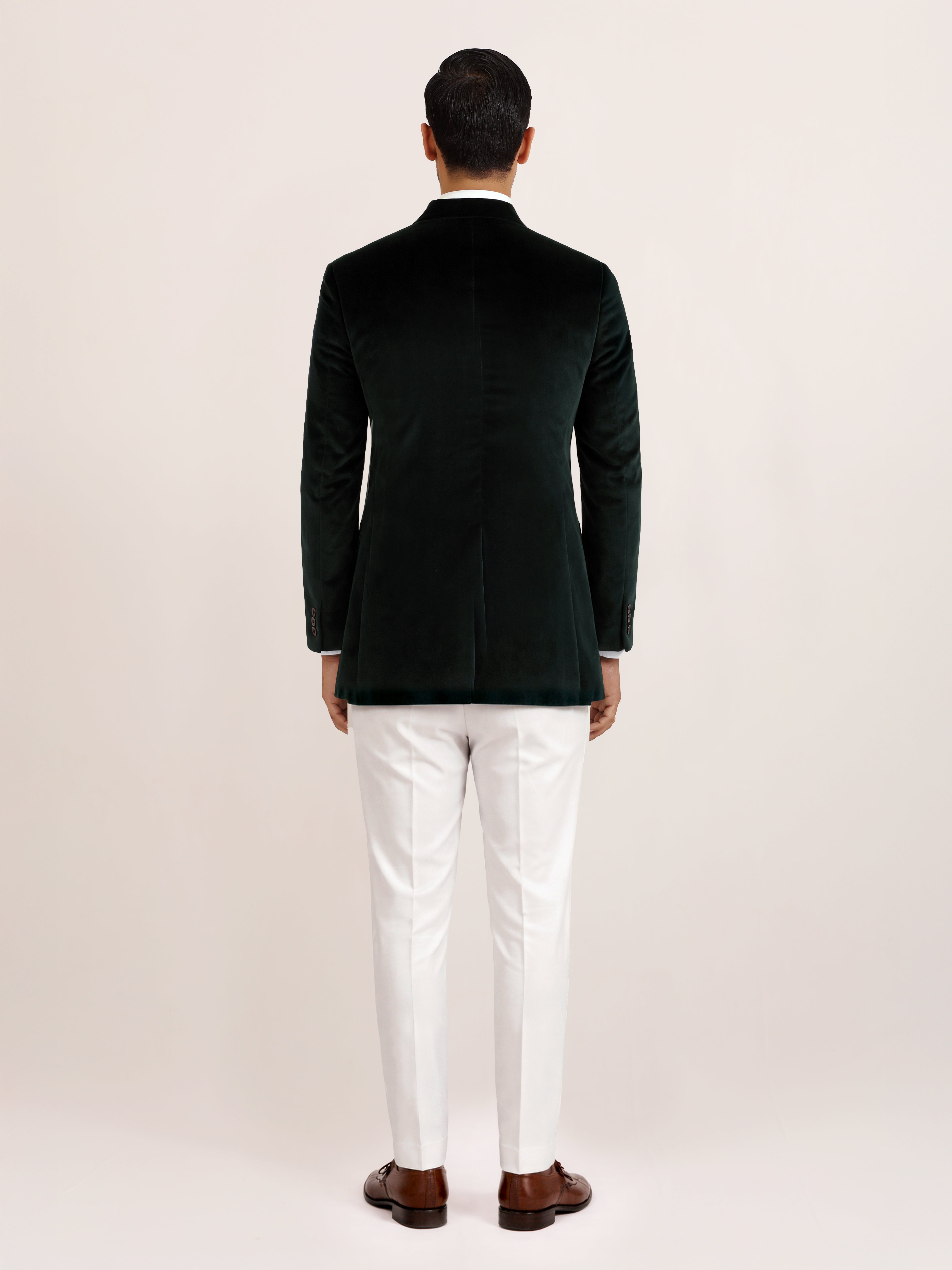 EMERALD VELVET BANDHGALA