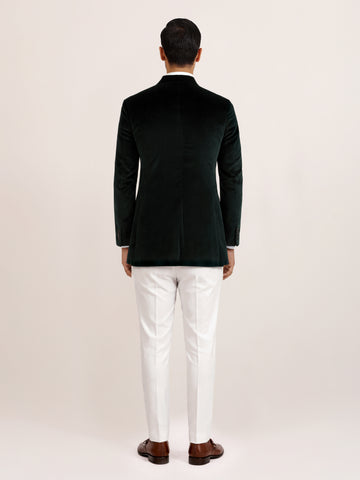 EMERALD VELVET BANDHGALA