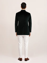 EMERALD VELVET BANDHGALA