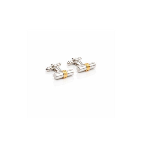 Steel Gold Cufflinks