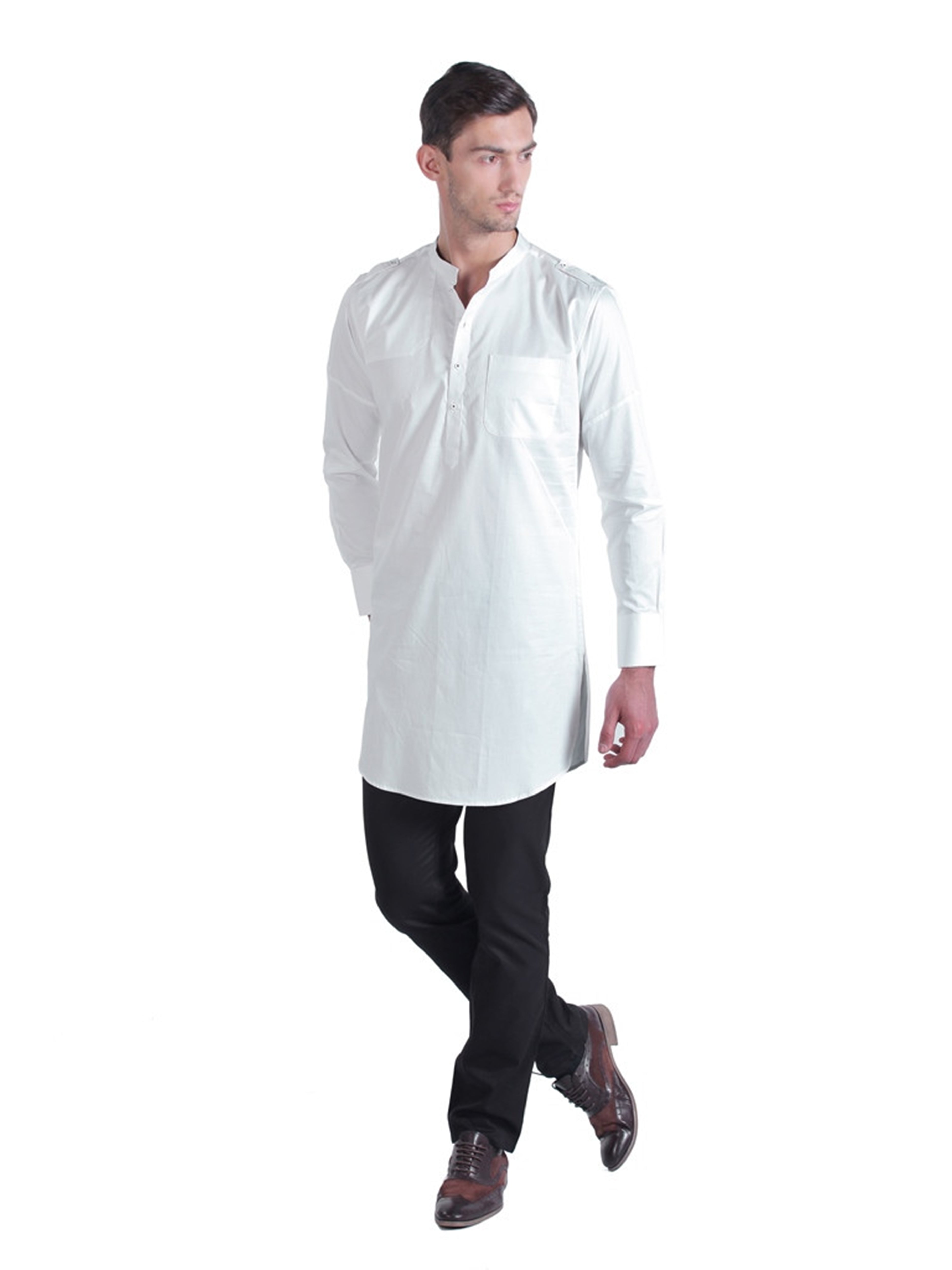 MEN'S COTTON SATIN SILK KURTA