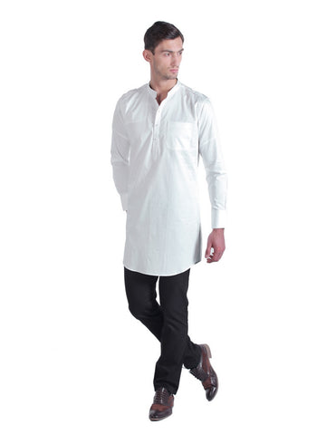 MEN'S COTTON SATIN SILK KURTA