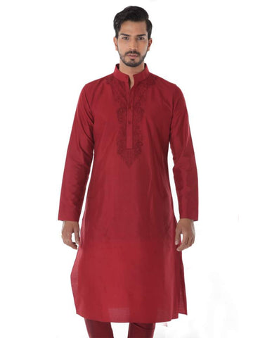 LIGHT MAROON KURTA SELF STITCHED & CHURIDAR
