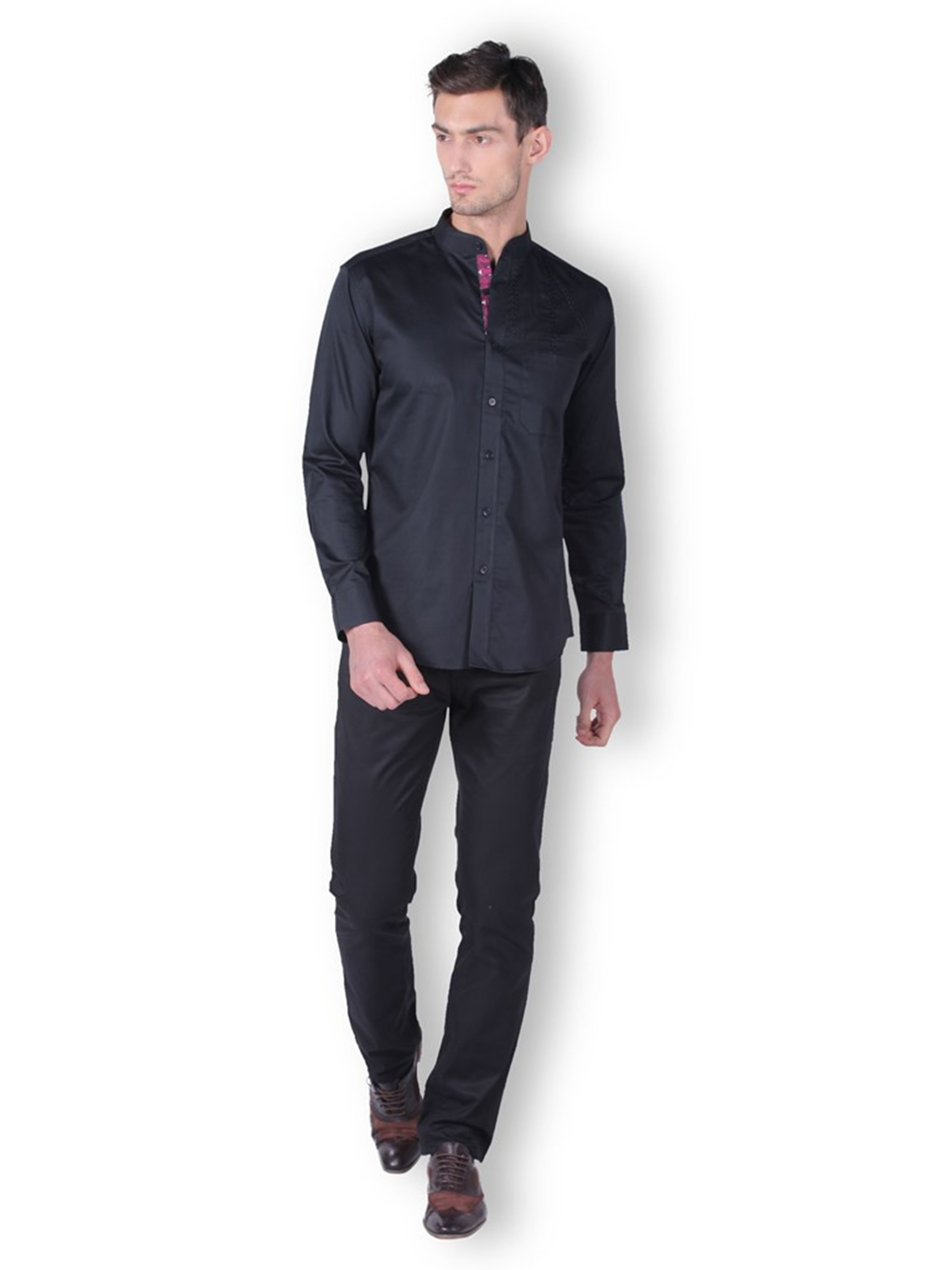 MEN'S FULL SLEEVE COTTON SATIN SHIRT