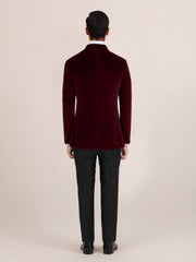 MAROON VELVET JACKET