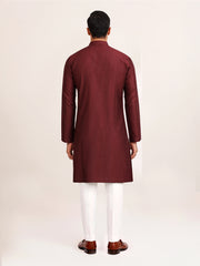 CRIMSON CHEVRON KURTA
