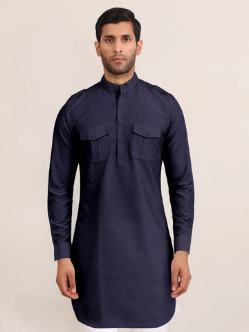 MIDNIGHT UTILITY SHORT KURTA