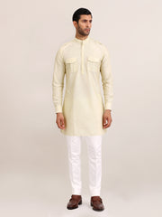 IVORY UTILITY SHORT KURTA