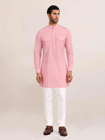 BLUSH FIELD SHORT KURTA