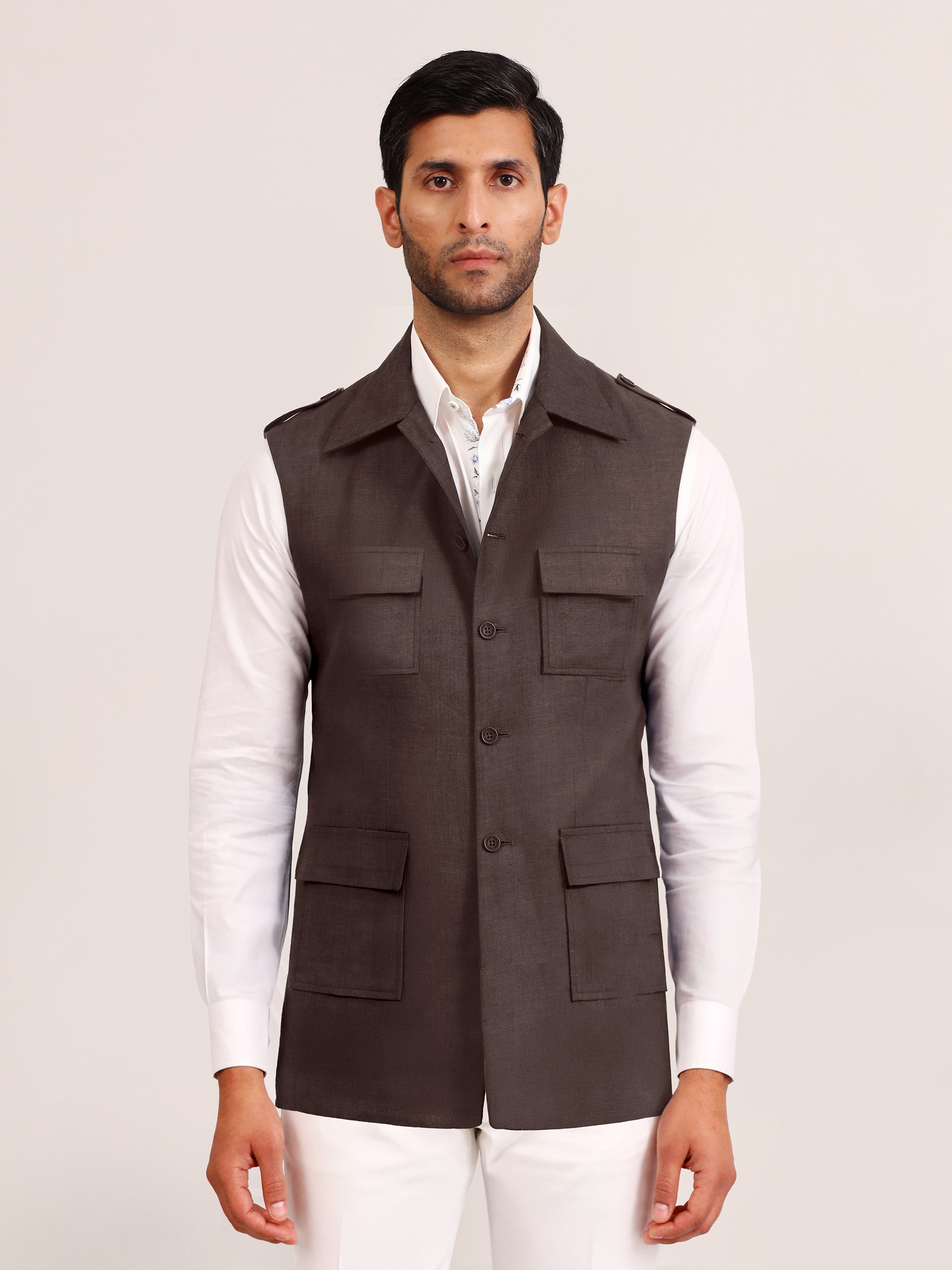 BROWN FIELD WAISTCOAT