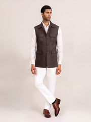 BROWN FIELD WAISTCOAT