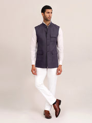 CHARCOAL SAFARI WAISTCOAT