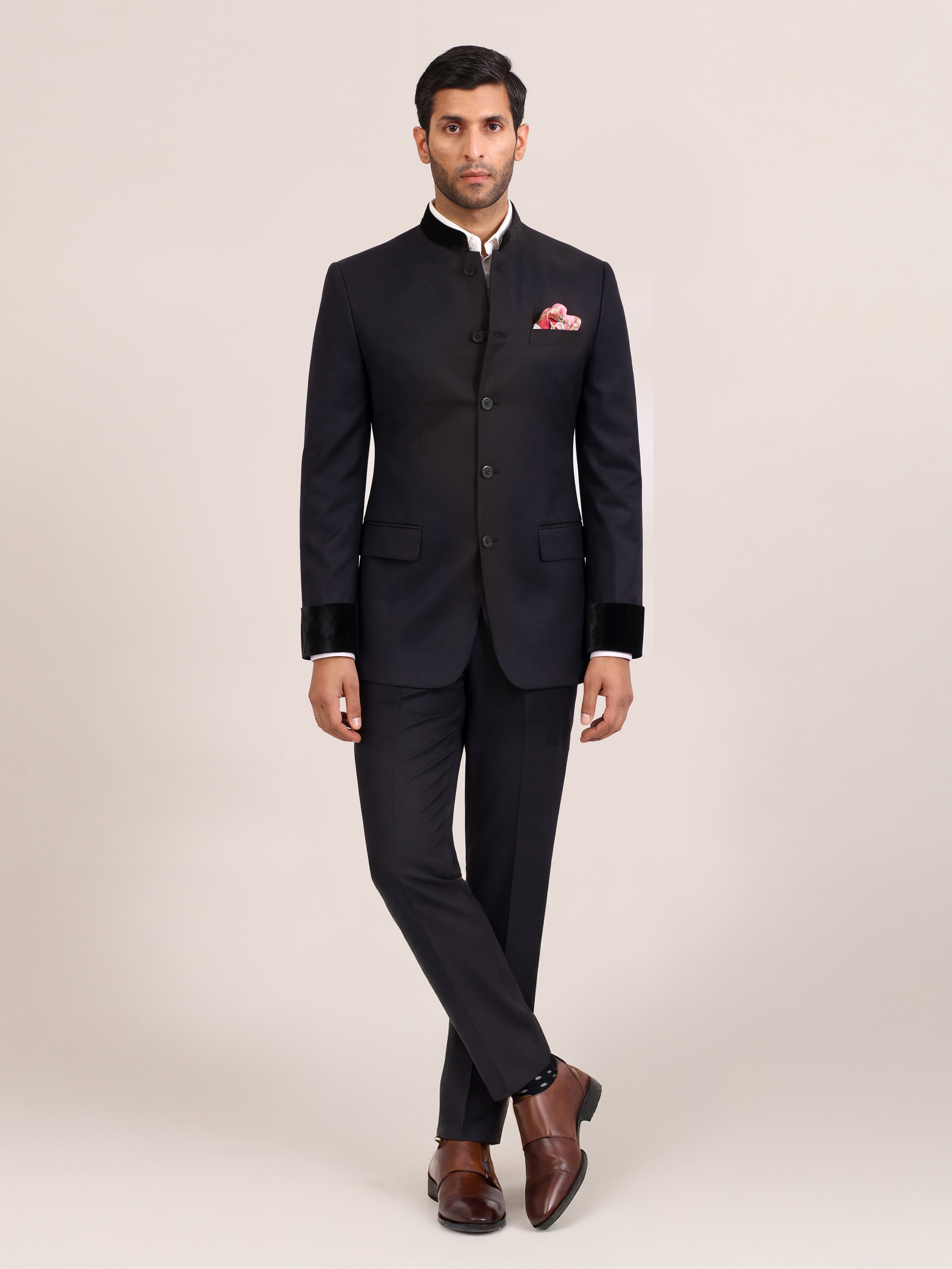 CHARCOAL BANDHGALA SUIT