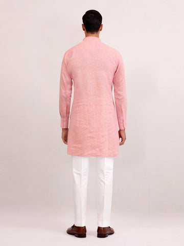 BLUSH EASE LINEN KURTA