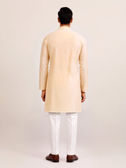 CRÈME TEXTURED SHORT KURTA