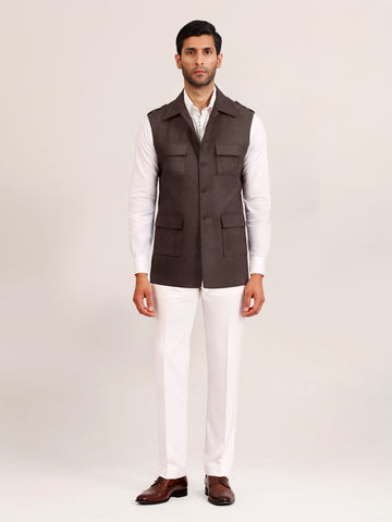 BROWN FIELD WAISTCOAT