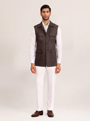 BROWN FIELD WAISTCOAT
