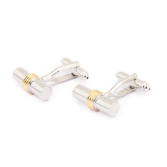 Steel Gold Cufflinks