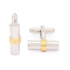 Steel Gold Cufflinks