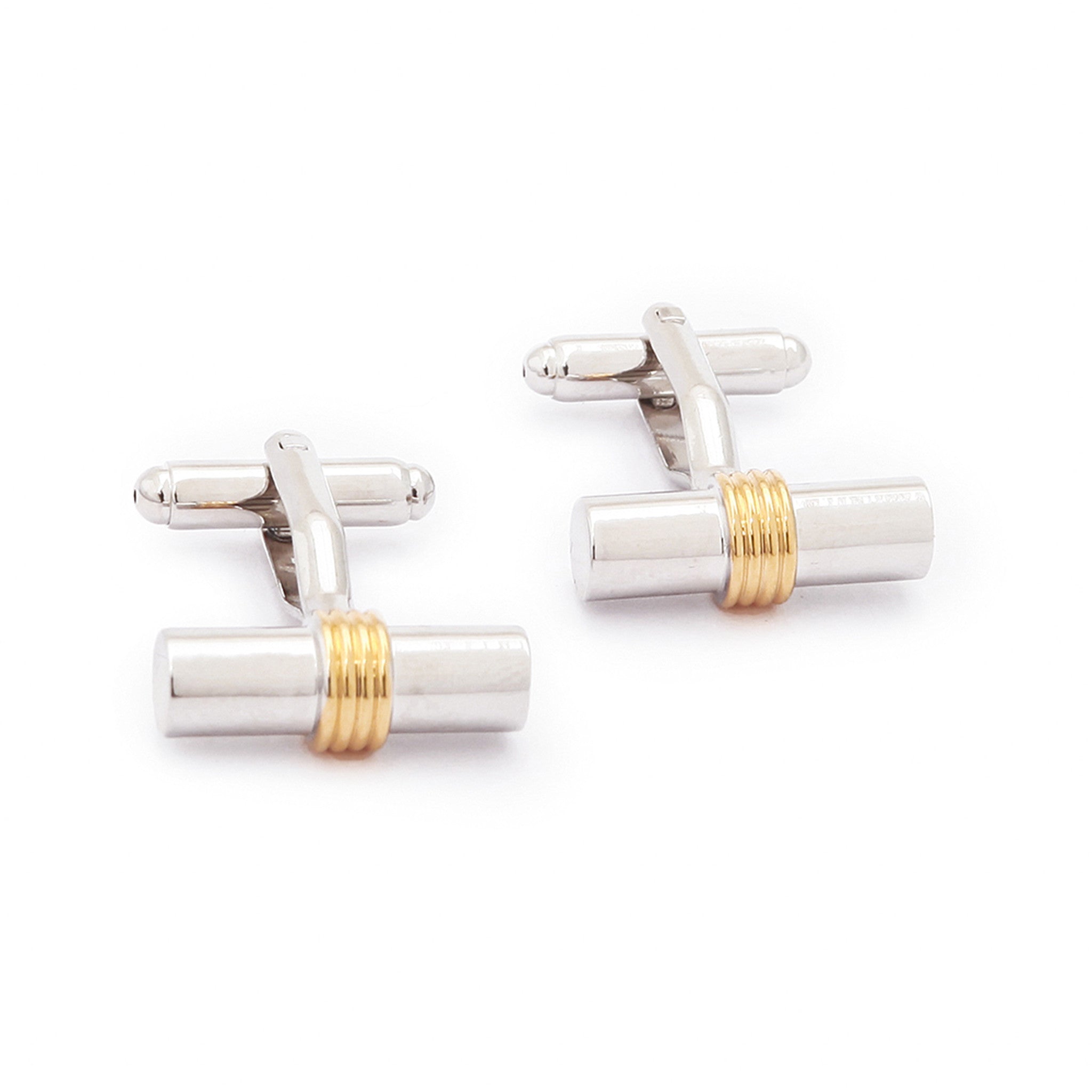 Steel Gold Cufflinks