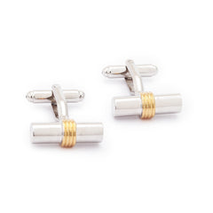Steel Gold Cufflinks
