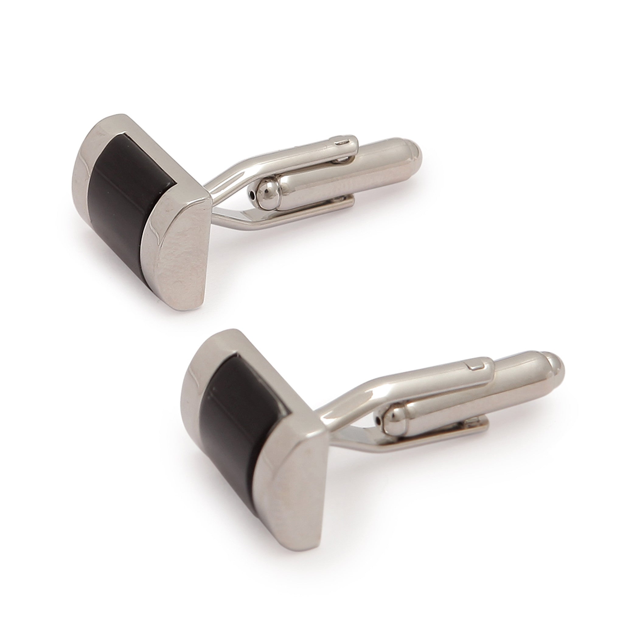 Steel Black Cufflinks