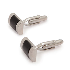 Steel Black Cufflinks