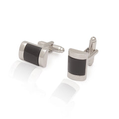 Steel Black Cufflinks