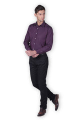 DK Purple Full Sleeve Cotton Shirt