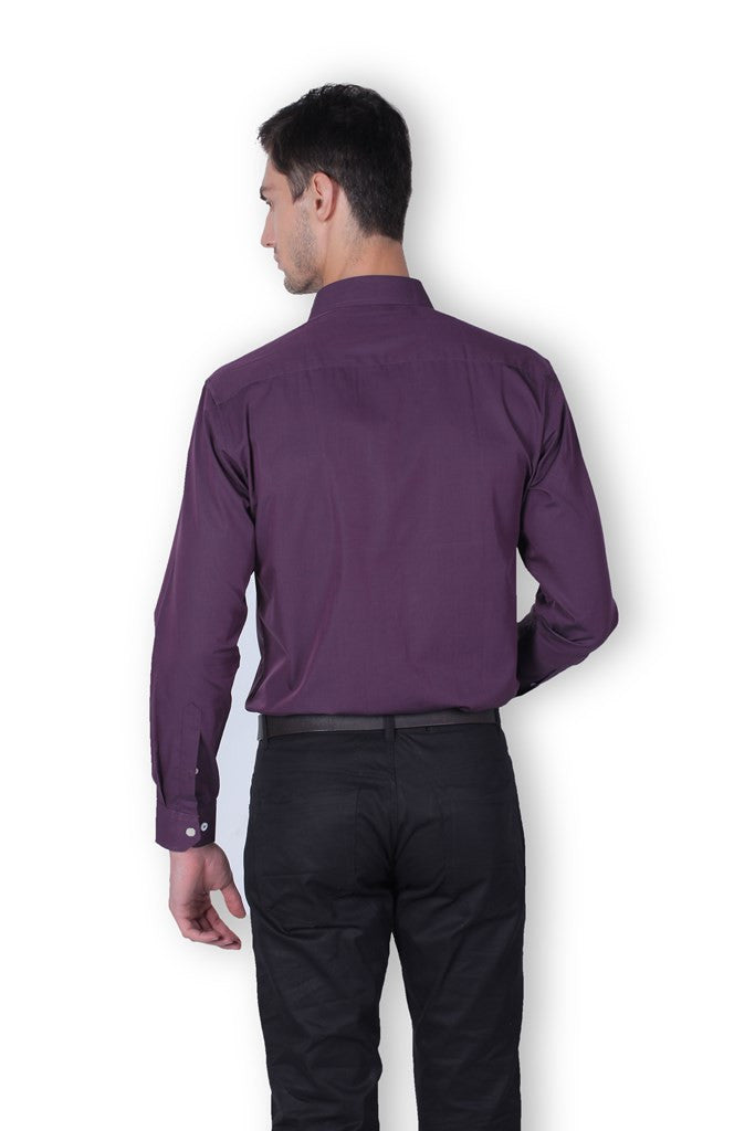 PURPLE FULL SLEEVE COTTON SHIRT