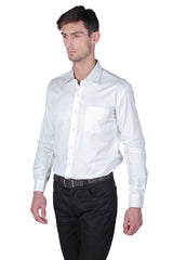 Men's White Full Sleeve Cotton Shirt
