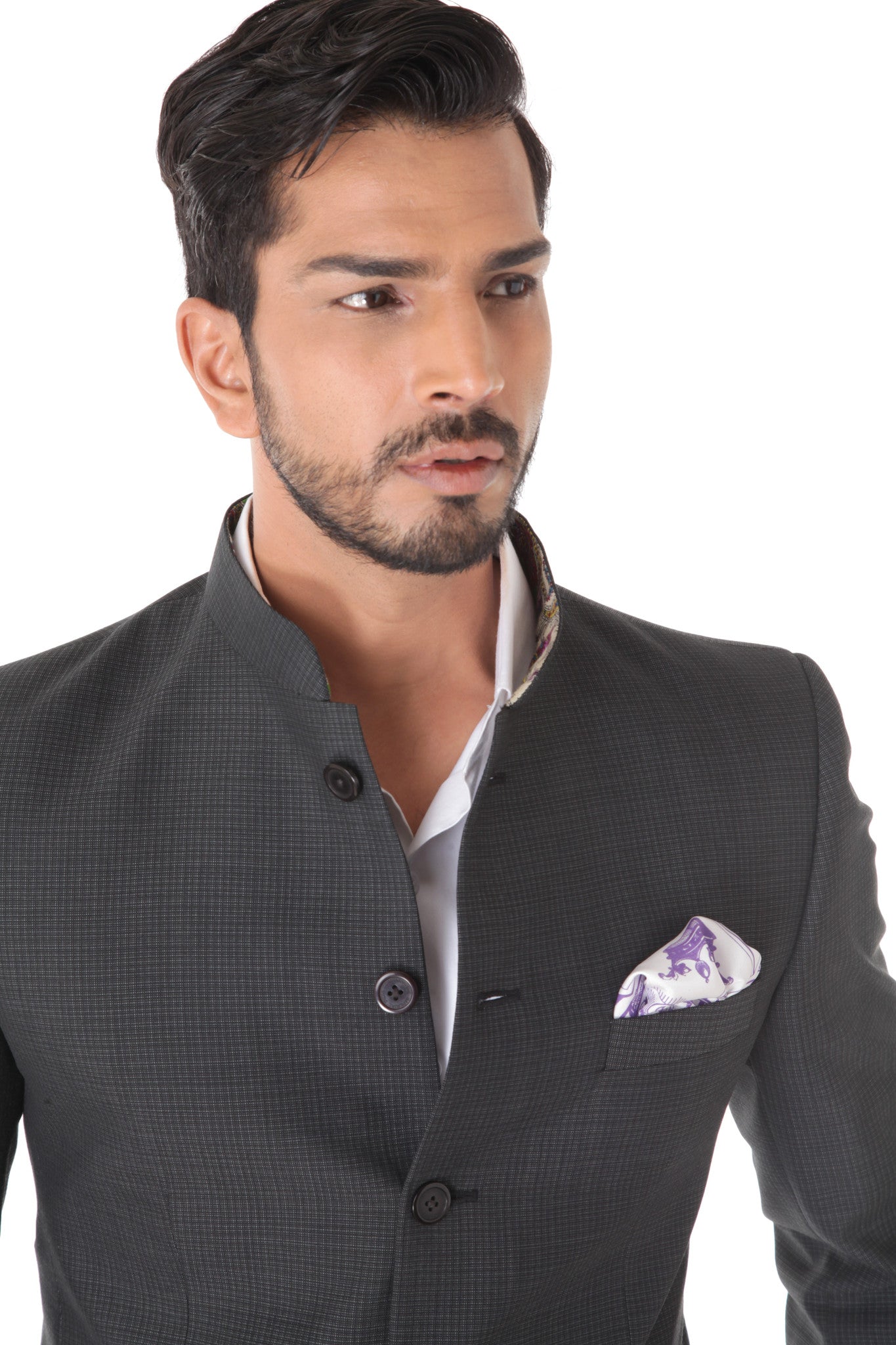 CLASSIC GREY BANDHGALA SUIT