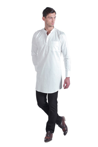Men's Cotton Satin Silk Kurta