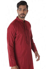 Light Maroon Kurta Self Stitched & Churidar