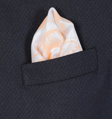 Imperial Crest Print Pocket Square