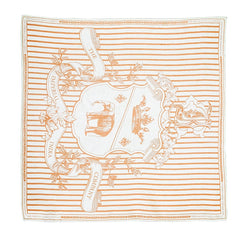 Imperial Crest Print Pocket Square