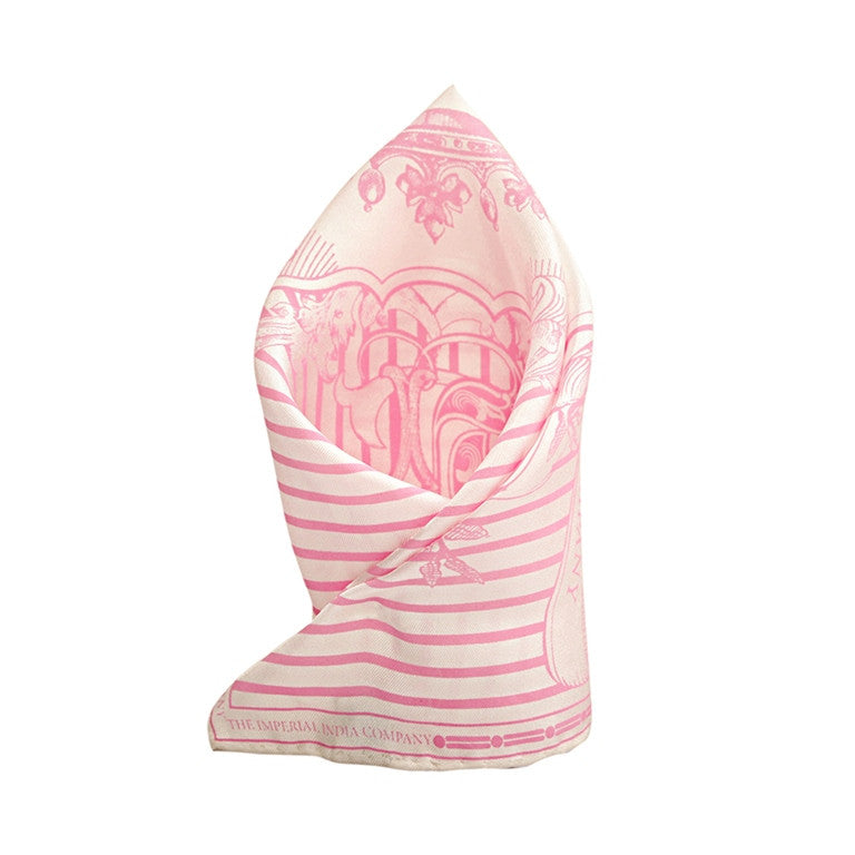 Imperial Stripped Print Pocket Square