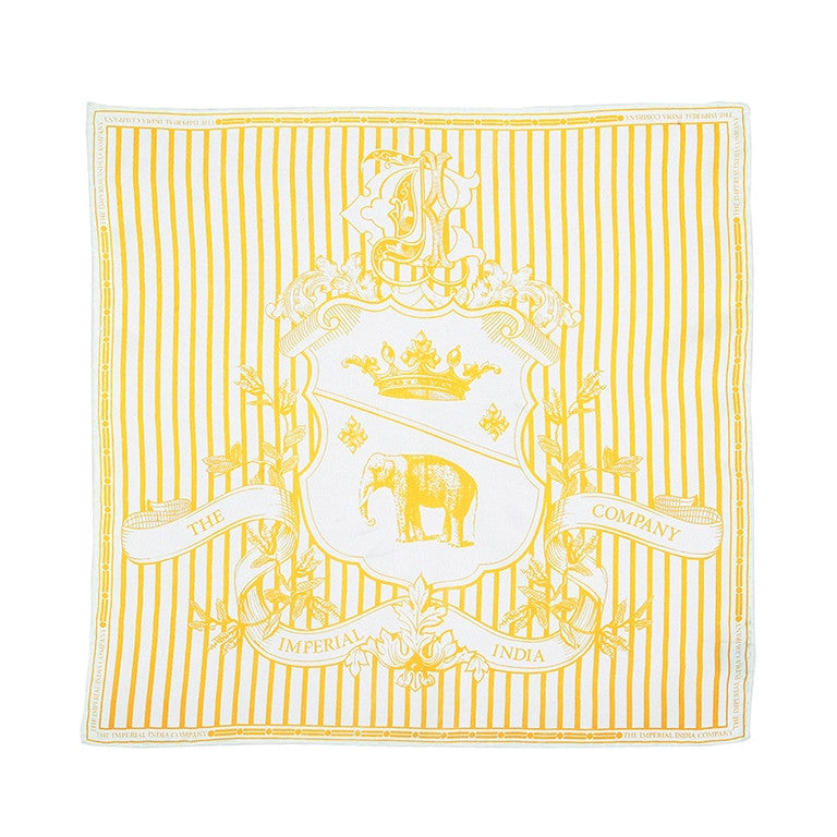 Yellow Stripped Pocket Square