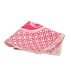 Red Print Pocket Square