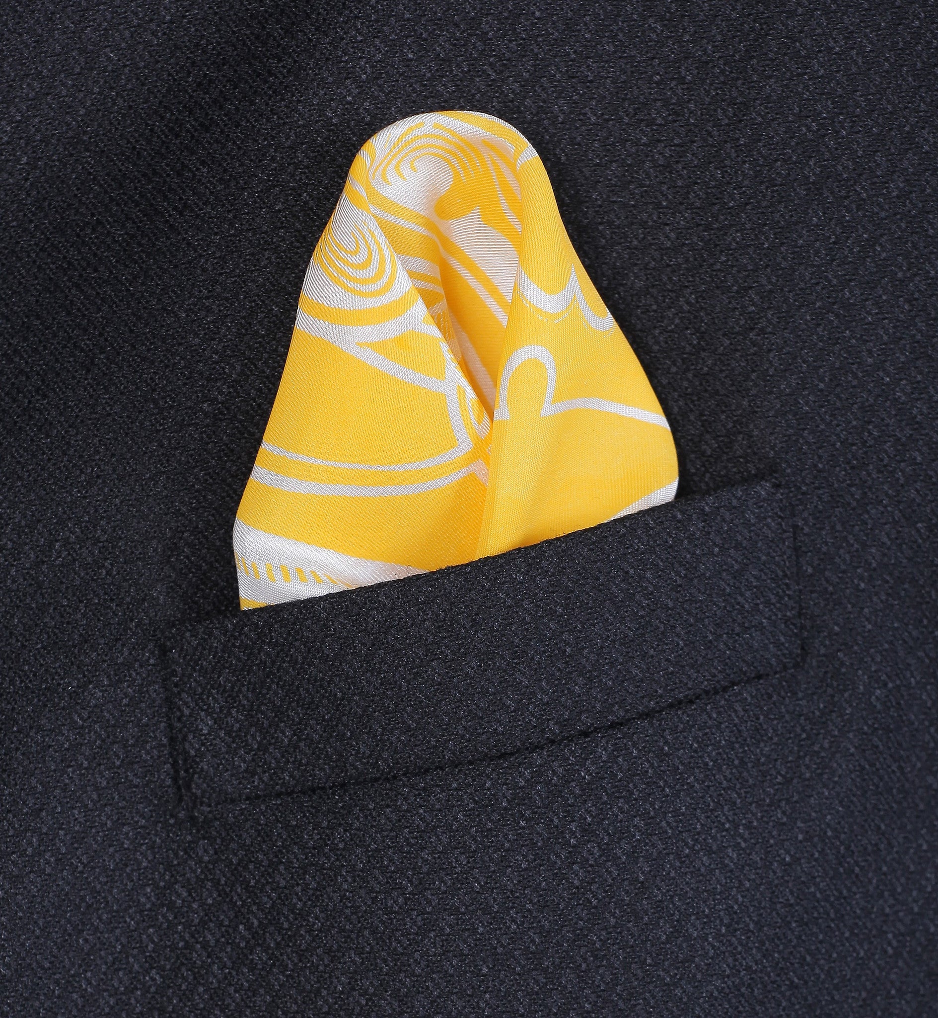 Yellow Pocket Square