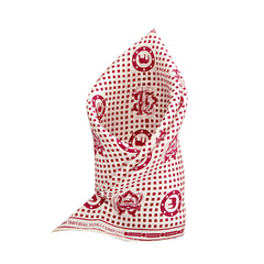 Red Twill Silk Pocket Square