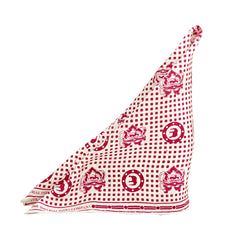 Red Twill Silk Pocket Square