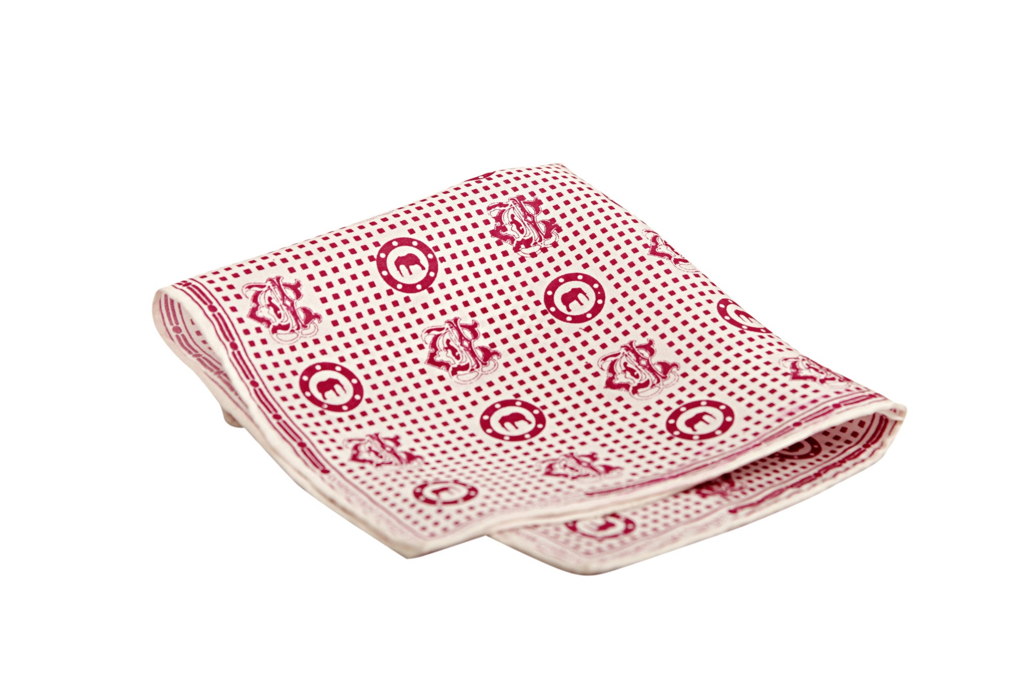 Red Twill Silk Pocket Square