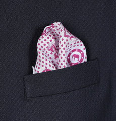Red Twill Silk Pocket Square
